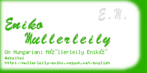 eniko mullerleily business card